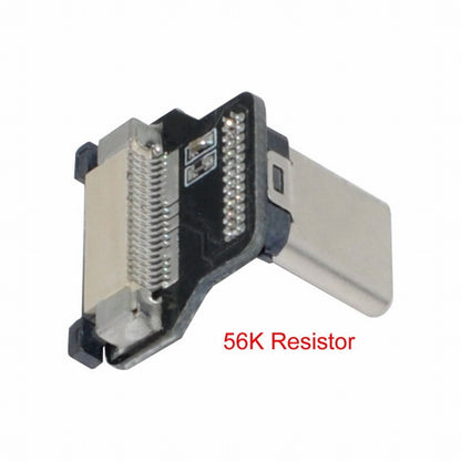 CYFPVUSB Type-C USB-C USB2.0 Male Up Down Angled 90 Degree Connector Socket for FPV HDTV Multicopter Aerial Photography CN-013-UP