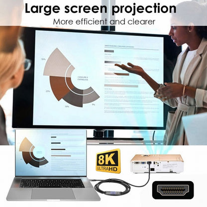 HDMI Male to HDMI 2.1 Male UHD Extension Gold Converter Adapter Support 8K 60hz HDTV HD-011-A8K14