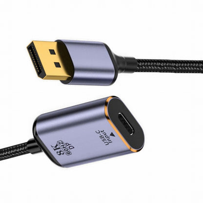 USB-C Type C Female Source to Displayport DP 1.4 Sink HDTV Cable 8K@60hz 4K@120hz for Tablet Phone Laptop UC-038-D8K