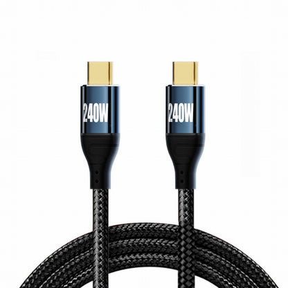USB-C 240W Type-C Cable 480Mbps 48V 5A Compatible with USB2.0 100W Charging for Laptop Tablet Phone CC-UC-132-BK