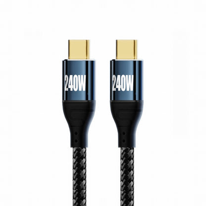 USB-C 240W Type-C Cable 480Mbps 48V 5A Compatible with USB2.0 100W Charging for Laptop Tablet Phone CC-UC-132-BK