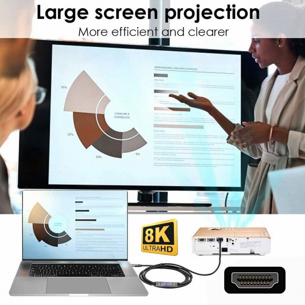 Micro HDMI Male to HDMI 2.1 Female UHD Extension Gold Converter Adapter Support 8K 60hz HDTV HD-023-D8K01