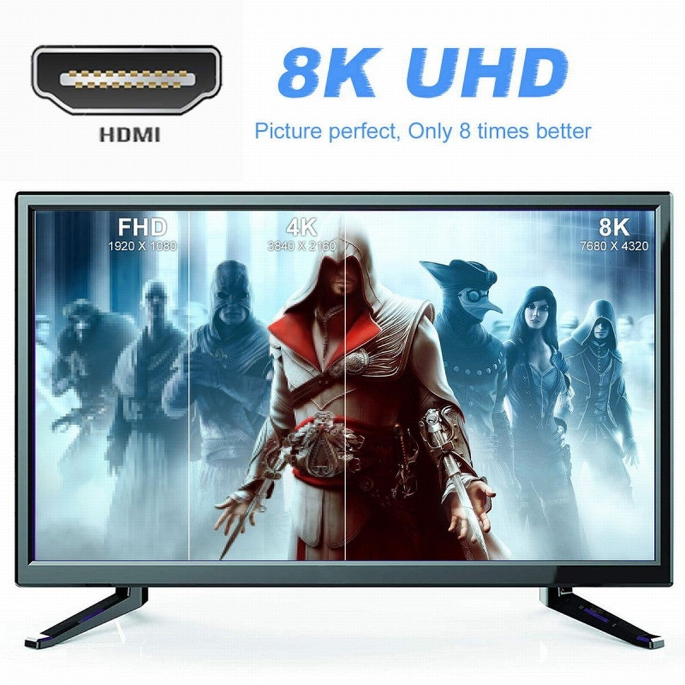 Right Angled Micro HDMI Male to HDMI 2.1 Female UHD Extension Gold Converter Adapter Support 8K 60hz HDTV HD-023-D8K02