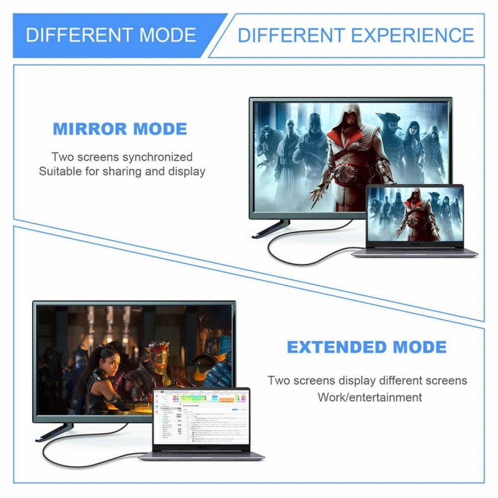 Up Angled Micro HDMI Male to HDMI 2.1 Female UHD Extension Gold Converter Adapter Support 8K 60hz HDTV HD-023-D8K04