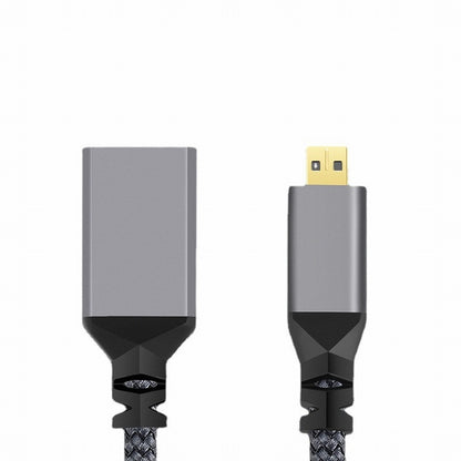4K Type-D Micro HDMI 1.4 Male to HDMI Female Extension Cable for DV MP4 Camera DC Laptop HD-012-BK