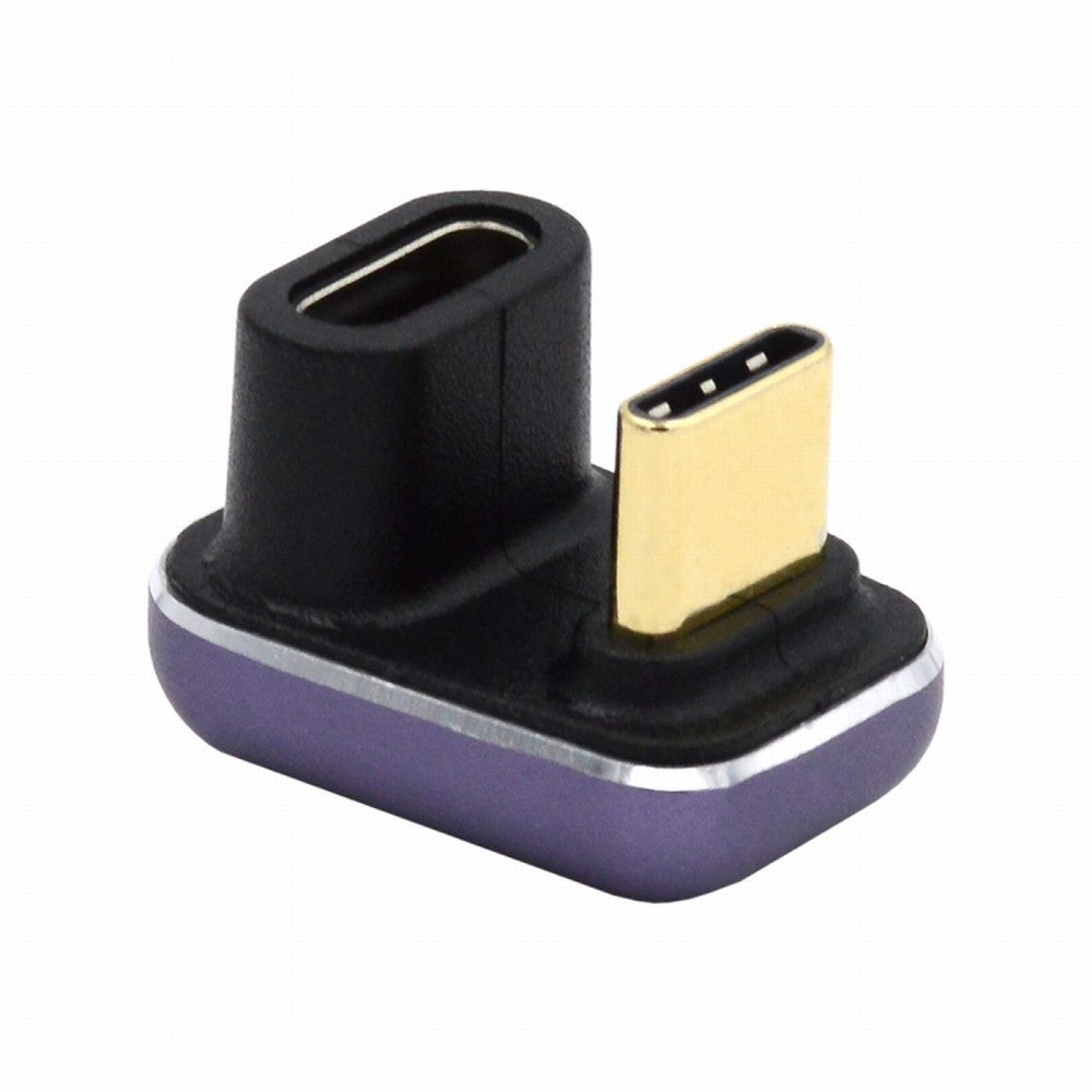 USB4 Type C Male to Female 240W Power 40Gbps Data 8K Video Adapter Opposite U Shape Back Angled for NS Phone Laptop UC-025-OS