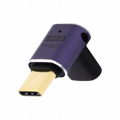 USB4 Type C Male to Female 240W Power 40Gbps Data 8K Video Adapter Low Profile Up Down Angled for NS Phone Laptop UC-025-DN