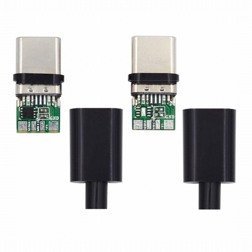 2sets/lot DIY OEM 24pin Connector Plug USB Type C USB-C Male to USB-C Male 100W PD USB2.0 Data with Housing Cover CN-004