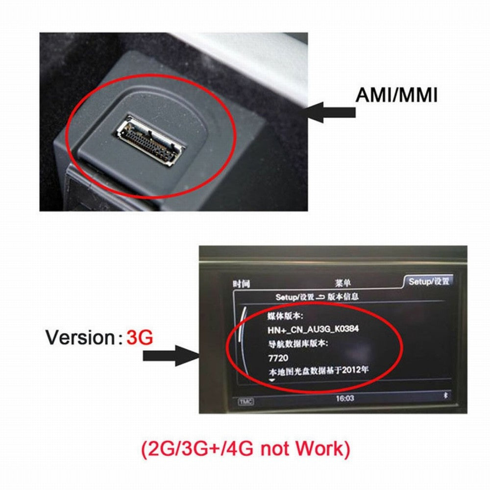Media In AMI MDI USB AUX Flash Drive Adapter Cable For Car VW AUDI 2014 A4 A6 Q5 Q7 CA-022
