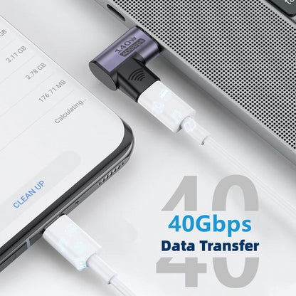 Magnetic Connector USB4 140W 40Gbps USB4 Type C Male to Female Left Right Angled Power Data 8K Video Adapter for Laptop Phone UC-062-RI
