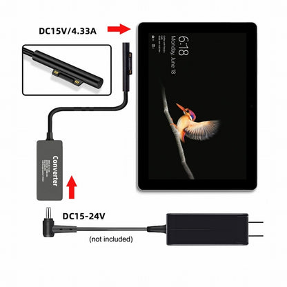 DC 4.5x3.0mm Jack 65W 20V 15V-24V to Surface Pro3 Pro4 Pro5 Pro6 Pro7 Pro8 Pro9 Book Pro Charge Cable PW-016-4530MM