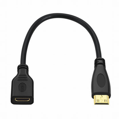 15cm Mini HDMI Type-C Socket Female to Mini HDMI Male Adapter Extension Cable for Camera HDTV 4K 1080P HD-014-CMCF