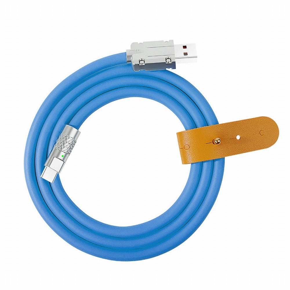 USB-A Type A to USB-C Liquid Silicone Ultra Soft 120W Power USB2.0 Data Cable Fast Charge for Laptop Tablet Phone CC-UC-023