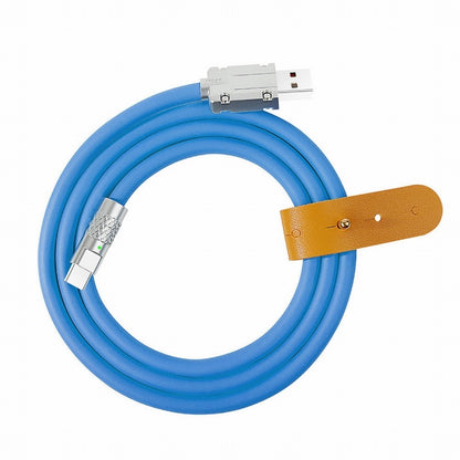USB-A Type A to USB-C Liquid Silicone Ultra Soft 120W Power USB2.0 Data Cable Fast Charge for Laptop Tablet Phone CC-UC-023