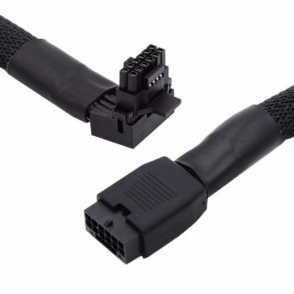 12VHPWR ATX3.0 PCI-E 5.0 Power Modular Cable Male to Female Up Angled 90 Degree Extension for 3080 3090TI PSU 16Pin 12+4P Graphics Card PW-043-UP