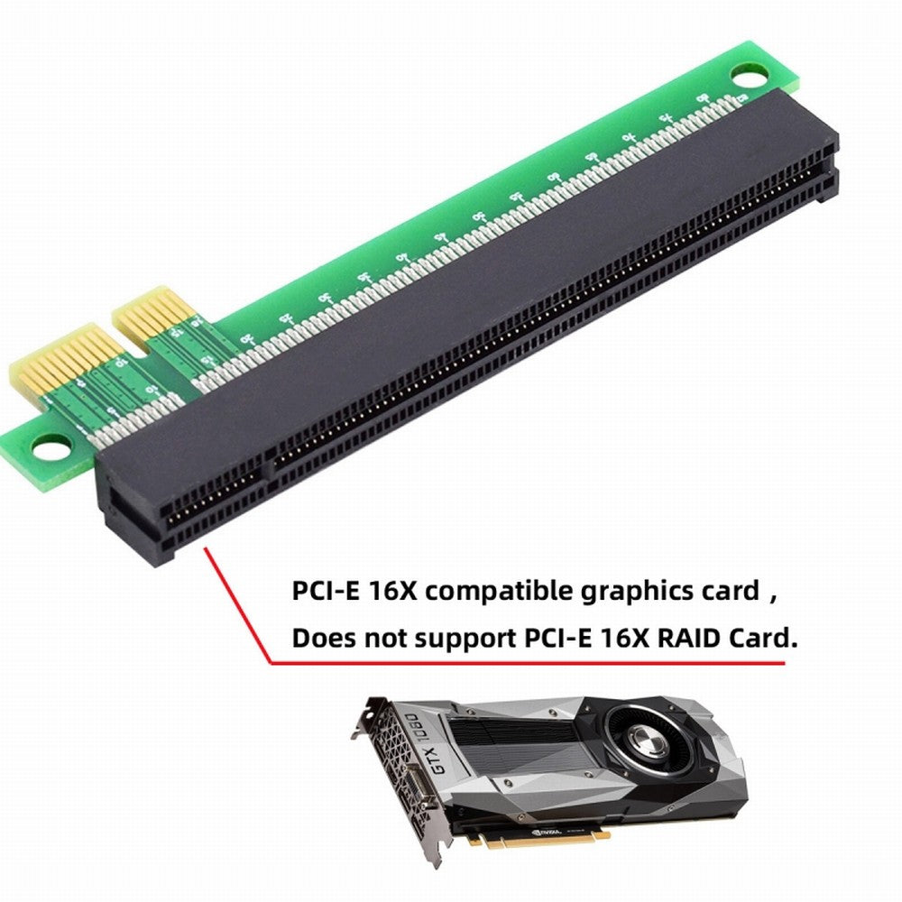 PCI-E Express 1x to 16x Extender Converter Riser Card Adapter Male to Female Extension for Graphics Card EP-011