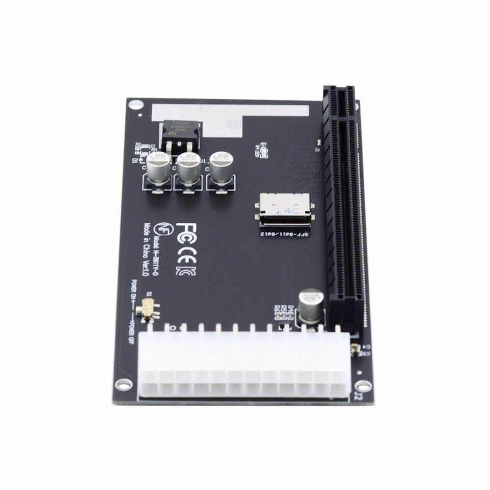 4x Oculink SFF-8612 SFF-8611 to PCIE PCI-Express 16x Adapter with ATX 24pin Power Port for Mainboard Graphics Card SF-059