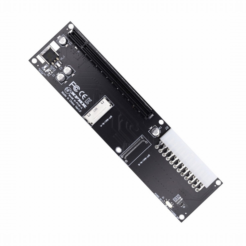 8x Oculink SFF-8612 8611 to PCIE PCI-Express 16x Adapter with ATX 24pin Power Port for Mainboard Graphics Card SF-066
