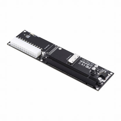 8x Oculink SFF-8612 8611 to PCIE PCI-Express 16x Adapter with ATX 24pin Power Port for Mainboard Graphics Card SF-066