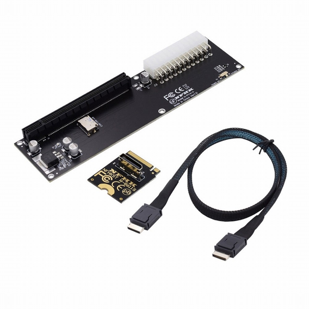 PCI-E 3.0 M.2 M-key to Oculink SFF-8612 SFF-8611 Host Adapter for GPD WIN Max2 External Graphics Card & SSD SF-014-BK+SF-061
