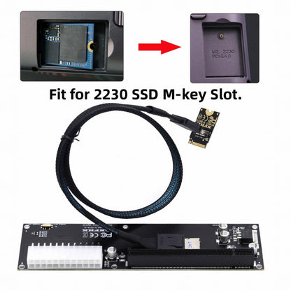 PCI-E 3.0 M.2 M-key to Oculink SFF-8612 SFF-8611 Host Adapter for GPD WIN Max2 External Graphics Card & SSD SF-014-BK+SF-061