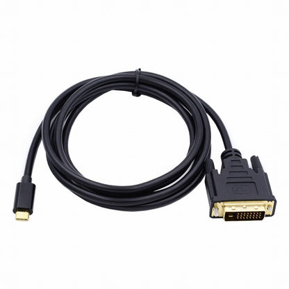 USB 3.1 Type C USB-C Source to DVI 1080P 60hz Displays Male Monitor Cable for Laptop 1.8m UC-018-DVI
