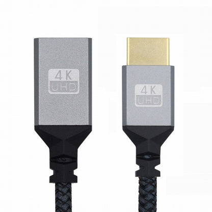 HDMI 1.4 Type A Male to A Female Extension Cable Straight Connector 90 Degree Support HDTV 4K 60hz 3D HD-061-BK