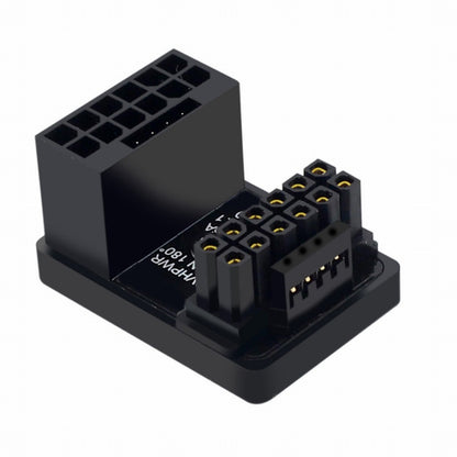 12VHPWR ATX3.0 PCI-E 5.0 Power Modular Adapter Male to Female Up Angled 360 Degree for 4080 5090TI 16Pin 12+4P Graphics Card PW-036-UP