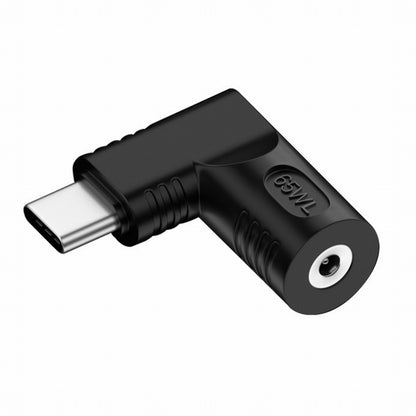 DC Jack 4.0x1.3mm Input to USB-C Type-C Angled 90 Degree Power Plug Charge Adapter for Laptop Phone UC-211-RI-4013MM
