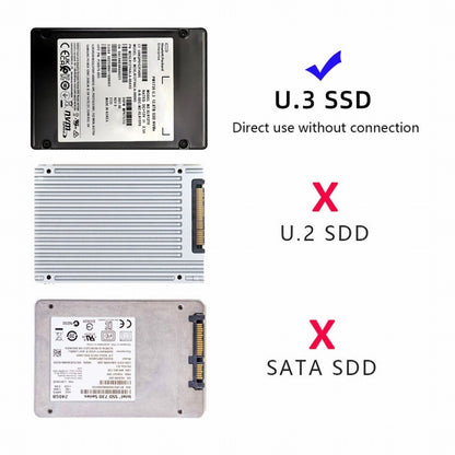 PCI-E 4.0 X4 Lane to U.3 U3 Kit SFF-8639 Host Adapter for Motherboard PM1735 NVMe PCIe SSD SA-083