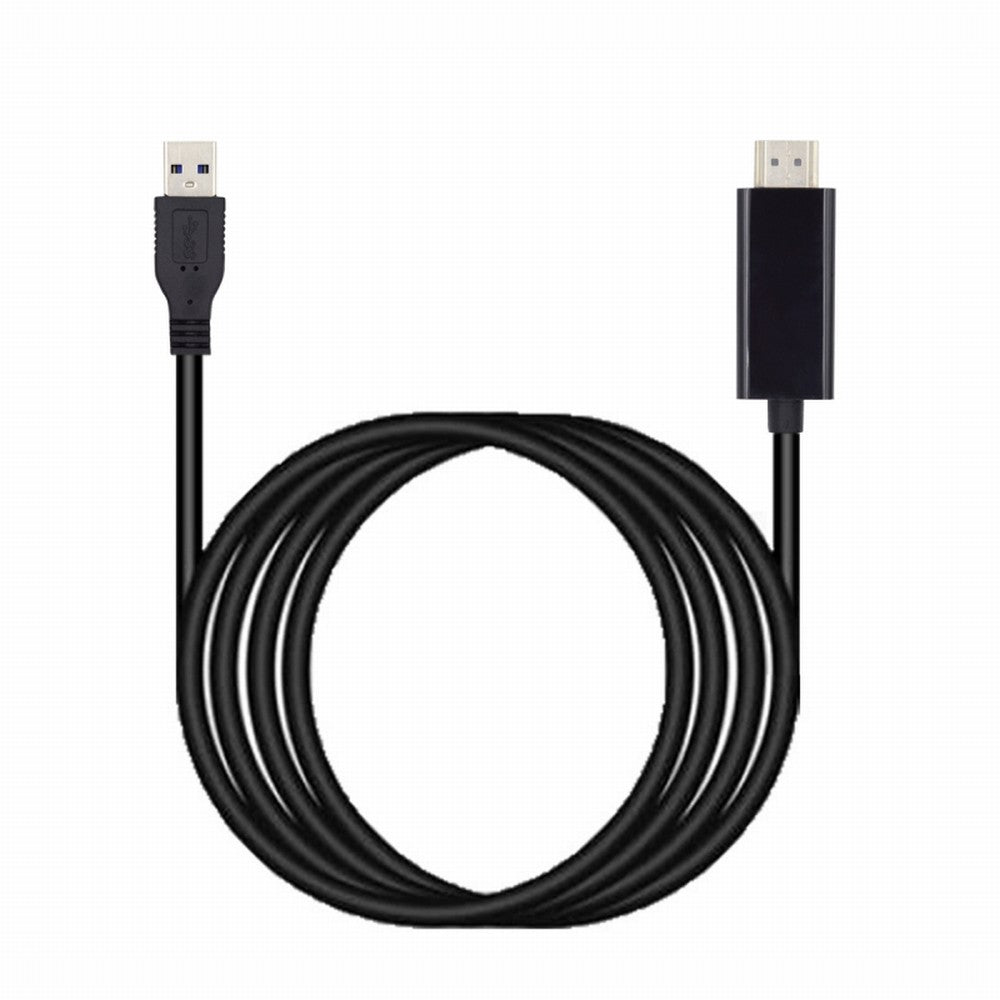 USB3.0 Male to HDMI Male Cable USB 3.0 Source HDMI Sink Converter For Desktop Laptop PC Adapter 1.8m 1080P Projector Video Monitor Cable U3-024
