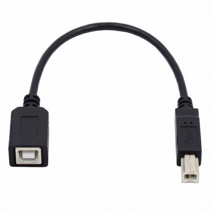 USB 2.0 B Type Male to Female Extension Cable 20cm for Printer Scanner Disk U2-068-BK