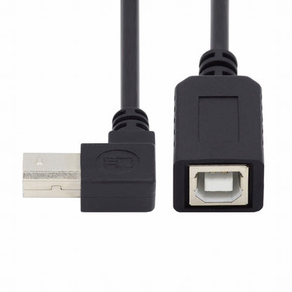 USB 2.0 B Type Male to Female Extension Cable Up Angled 90 Degree 20cm for Printer Scanner Disk U2-068-UP