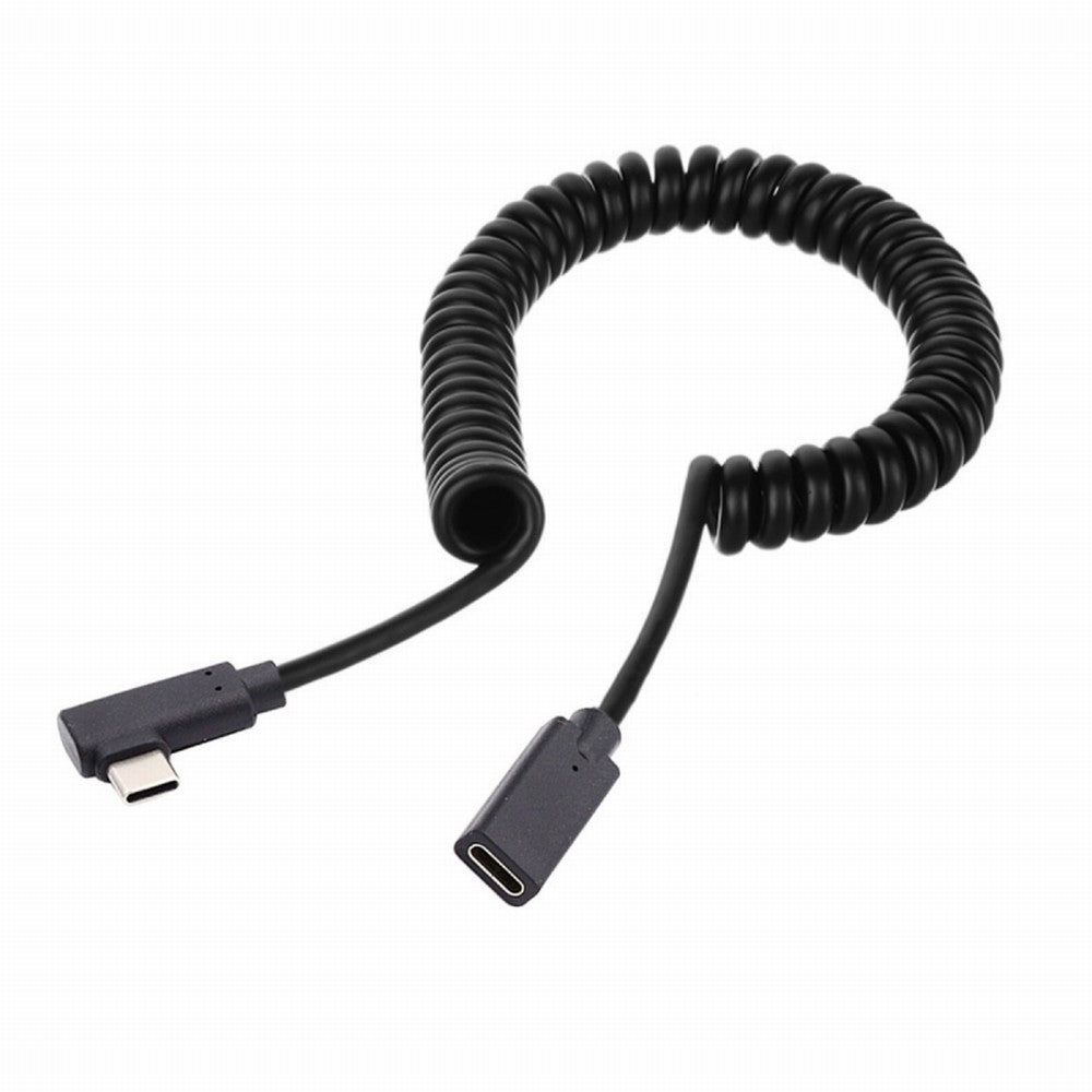 Stretch Coiled USB-C Keyboard Mouse Cable for Gaming Keyboard Type-C Male to Female Extension Cable Power & Data UC-133-CMCF