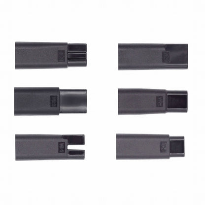 6pcs/set USB-C Female to 2Pin DC 5V Power Charge Adapter for Electric Hair Clipper Beard Trimmers Shavers Beauty Instruments UC-150
