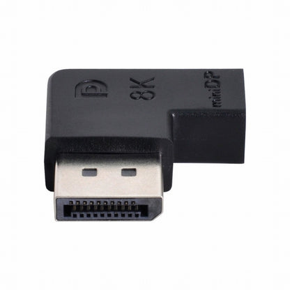 Angled DisplayPort 1.4 Male to Mini DP Female 8K 60hz Adapter Ultra-HD UHD 4K 144hz 7680*4320 for Video PC Laptop Monitor DP-036-8K08