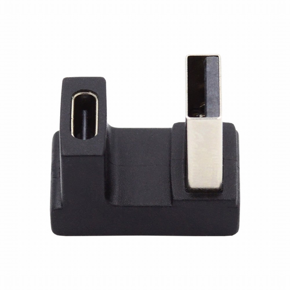 USB-C Type C Female Up Opposite U Shape Back Angled to USB 3.0 A Male Data Adapter for Laptop Desktop UC-067-OU