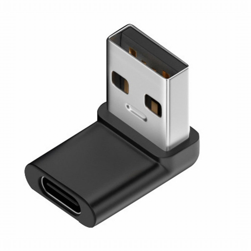 USB-C Type C Female 90 Degree Up Angled to USB 3.0 A Male Data Adapter for Laptop Desktop UC-067-UP