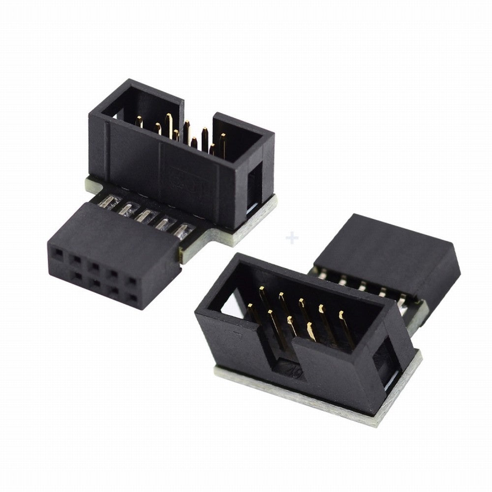 1set Down & Up Angled USB 2.0 10Pin 9Pin Header Male to Female Extension Adapter 90 Degree for Motherboard U2-052
