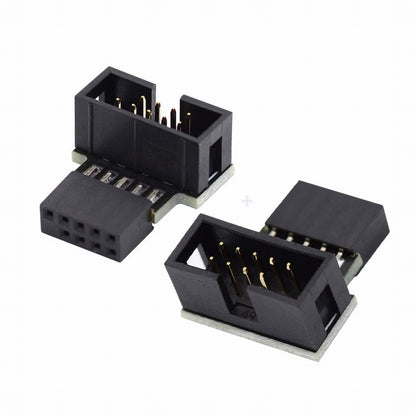 1set Down & Up Angled USB 2.0 10Pin 9Pin Header Male to Female Extension Adapter 90 Degree for Motherboard U2-052