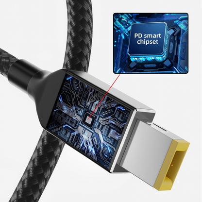 Type-C USB-C 135W to DC Rectangle 11.0*4.5mm Power PD Charge Cable for Thinkpad X1 Legion Y7000P Laptop DC20V 6.25A UC-106-DC135W