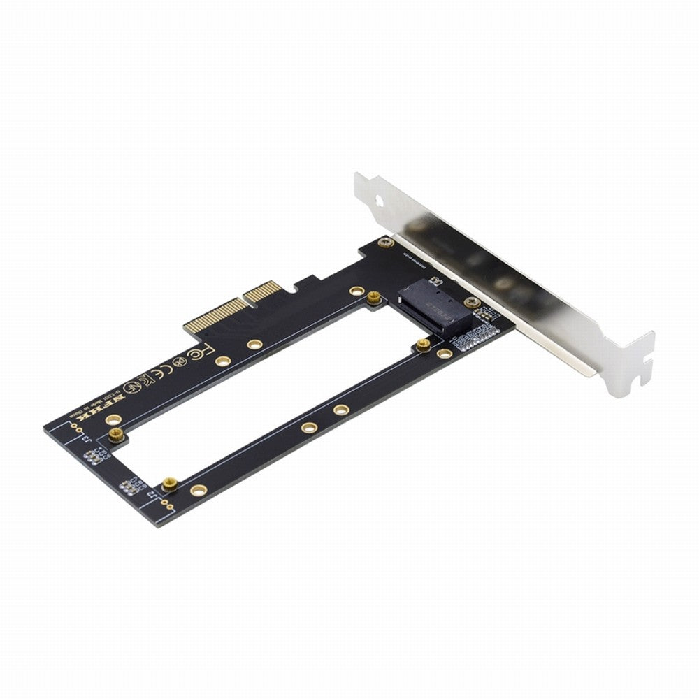 PCI-E4.0 4X Host Adapter to NVMe Ruler 1U GEN-Z EDSFF 5.9mm 8.0mm Thickness Short SSD E1.S Carrier Adapter SF-036-BK