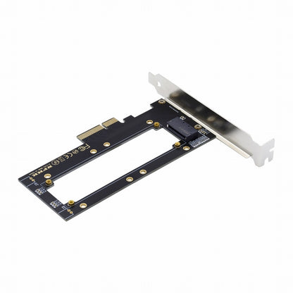 PCI-E4.0 4X Host Adapter to NVMe Ruler 1U GEN-Z EDSFF 5.9mm 8.0mm Thickness Short SSD E1.S Carrier Adapter SF-036-BK
