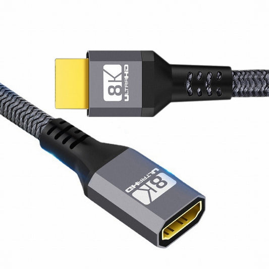 HDMI 2.1 UHD 8K Extension Cable Male to Female Ultra-HD 8K 60hz 4K 120hz Cable 48Gbs with Audio 3D HDMI Cord CC-HD-017