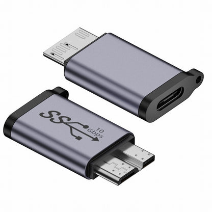 USB-C USB 3.1 Type C Female to Micro USB 3.0 Male Data Adapter 10Gbps Data Power with Chain for Laptop SSD Disk UC-082-MMCC