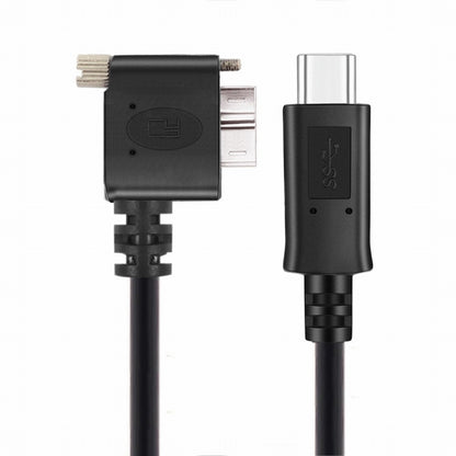 5Gbps USB-C Type-C Host to Micro USB3.0 Screw Mount 90 Degree Left Angled for Industrial Camera Storage UC-105-LE