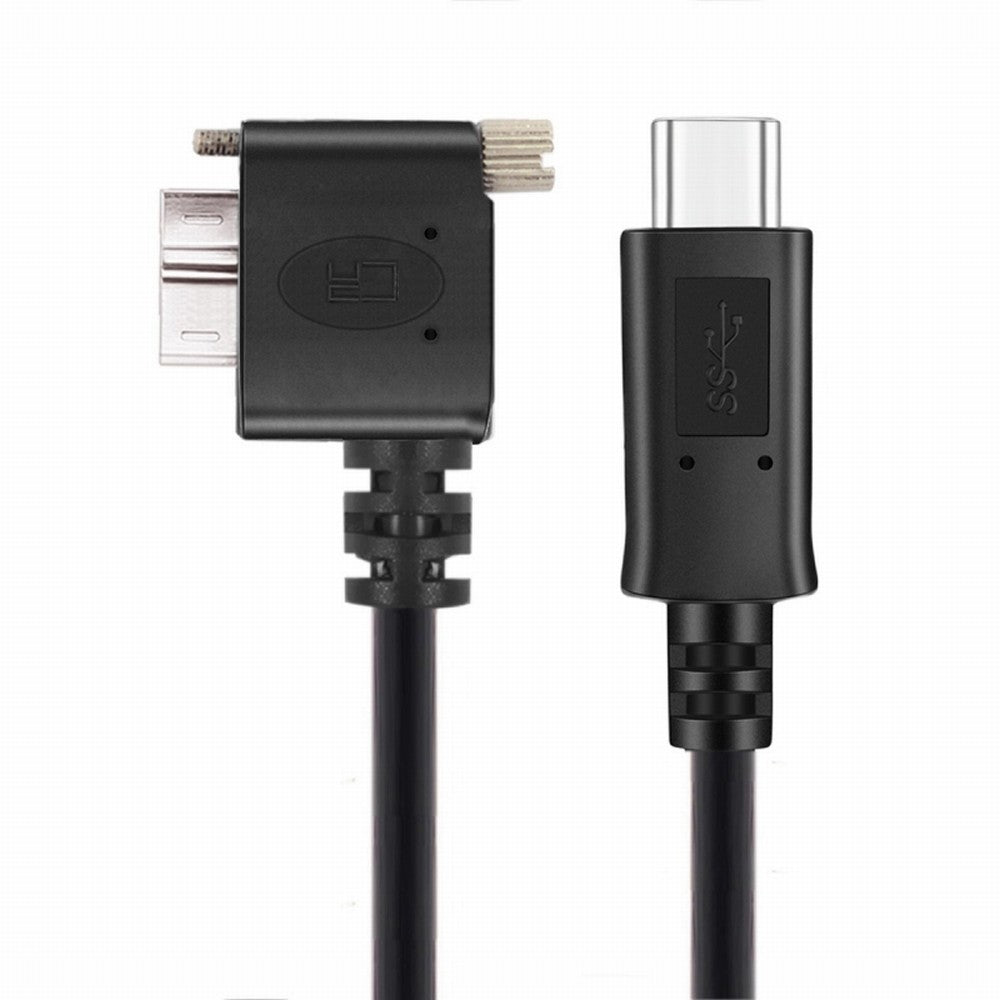 5Gbps USB-C Type-C Host to Micro USB3.0 Screw Mount 90 Degree Right Angled for Industrial Camera Storage UC-105-RI