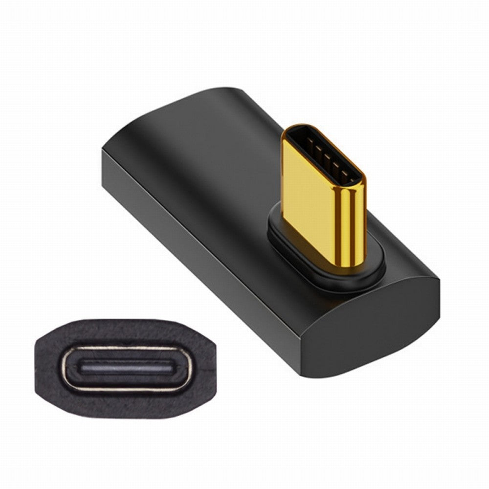 USB4 Type C Male to Female Extension 240W Power 40Gbps Data 8K Video Adapter Low Profile Left Right Angled for NS Phone Laptop UC-103-LP