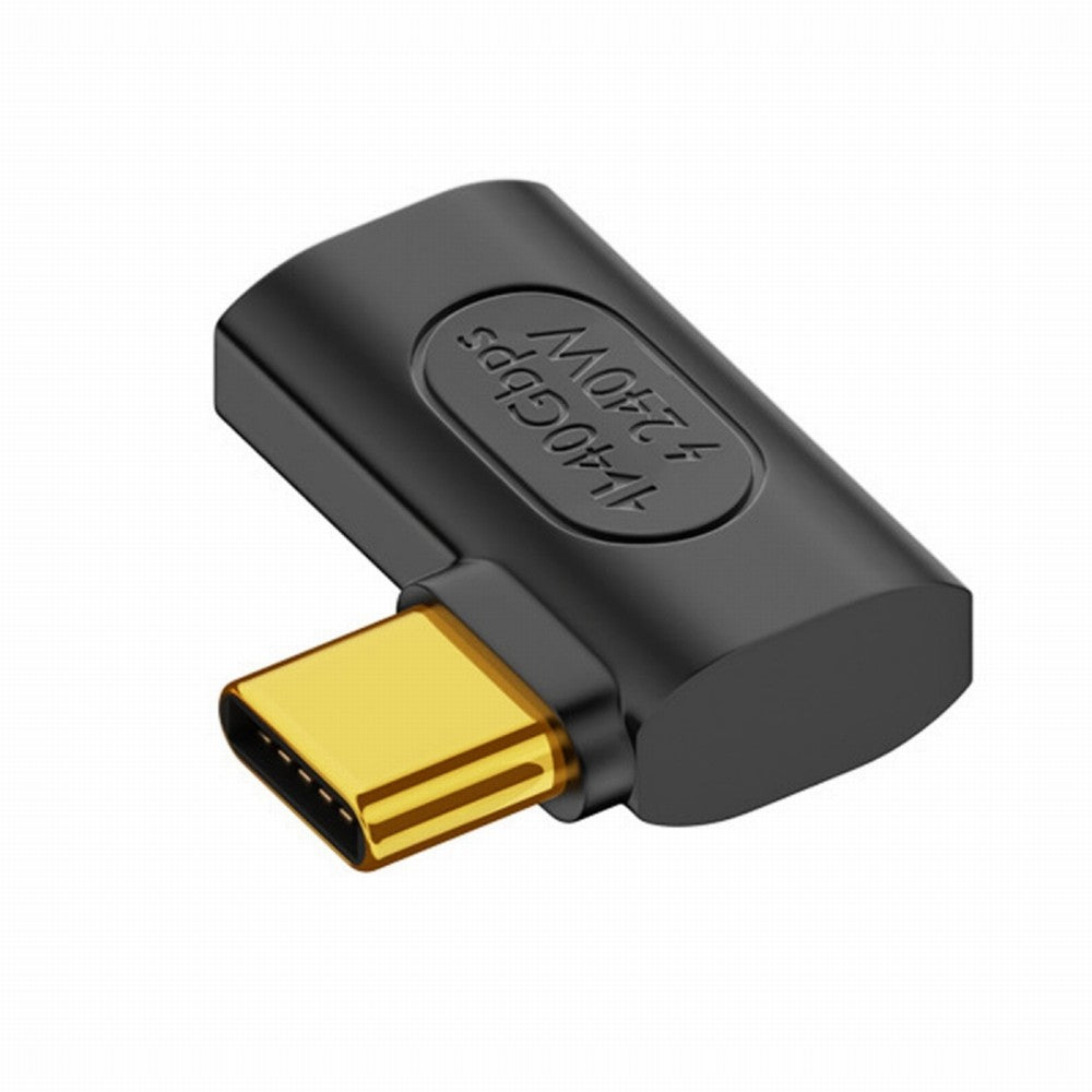 USB4 Type C Male to Female Extension 240W Power 40Gbps Data 8K Video Adapter Left Right Angled for NS Phone Laptop UC-103-RI