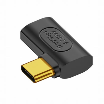 USB4 Type C Male to Female Extension 240W Power 40Gbps Data 8K Video Adapter Left Right Angled for NS Phone Laptop UC-103-RI